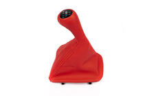 BMW 3-serie E46 1998–2006 OEM gearmanchet + gearknop (rød) foto 1