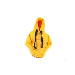 Gearskifteovertræk hoodie (gul, sort snor) foto 1