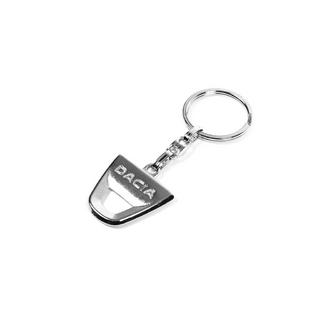 Metallisk nøglering med Dacia-logo foto 2