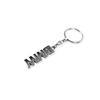 Metallisk nøglering med BMW-logo foto 3