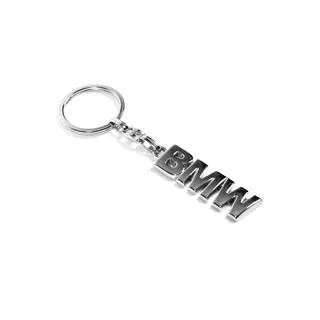 Metallisk nøglering med BMW-logo foto 4