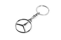 Mercedes-Benz Metallisk nøglering med Mercedes-logo foto 2
