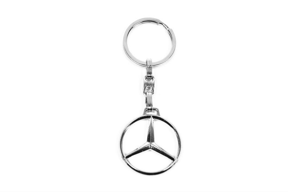 Mercedes-Benz Metallisk nøglering med Mercedes-logo Image
