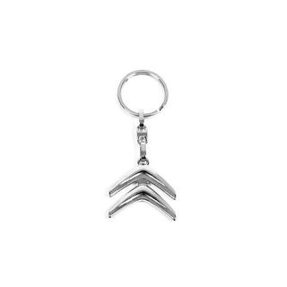 Metallisk nøglering med Citroen-logo foto 1