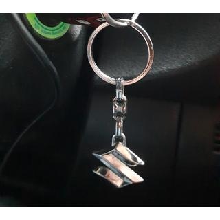 Nøglering i metal med Suzuki-logo foto 1