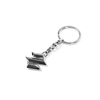 Nøglering i metal med Suzuki-logo foto 3