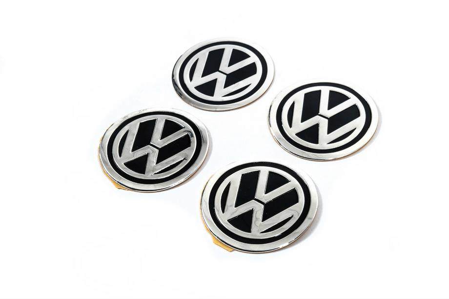 Volkswagen Klistermærker til fælgkapsler 60 mm vw-60-n-bl (4 stk.) Image