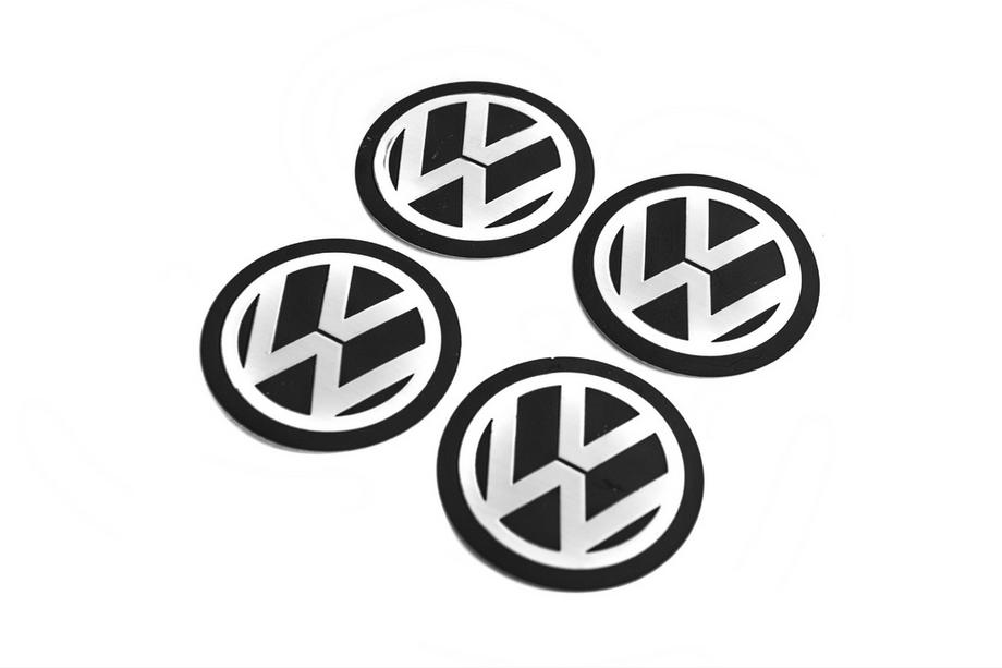 Volkswagen Klistermærker til centrumkapsler 90 mm (4 stk.) Image