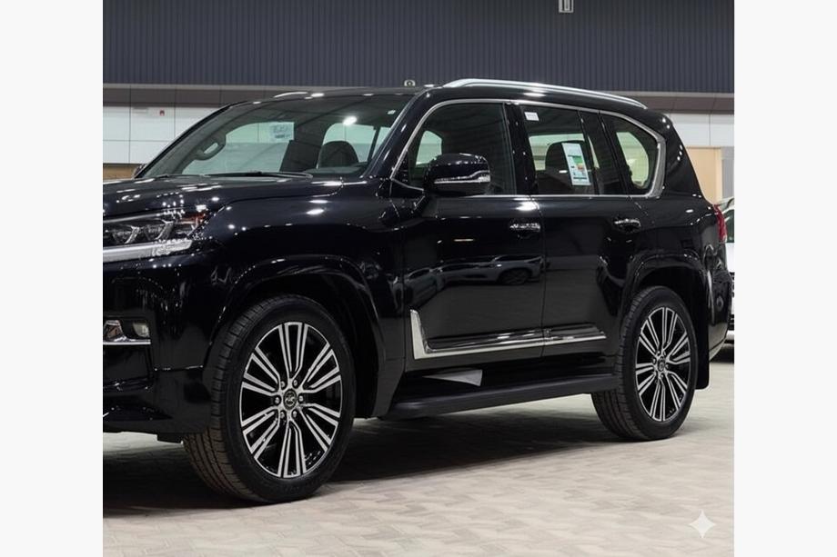 Lexus LX 500d/600 2022– Sorte dørlister F-Sport hvid/sort (sæt 4 stk., ABS) Foto 4