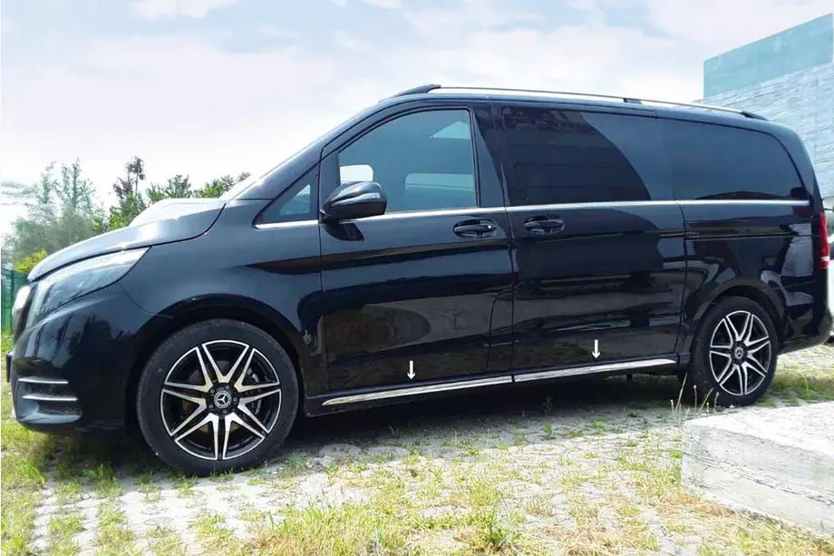 Mercedes Vito/V-klasse W447 2014– Dørtrinlister i rustfrit stål (4 stk.) Image