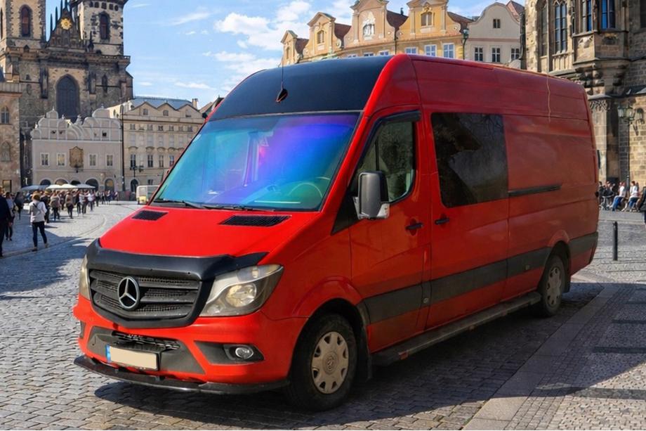 Mercedes Sprinter W906 2006–2018 Front læbespoiler 2013-2018 (ABS) Foto 3