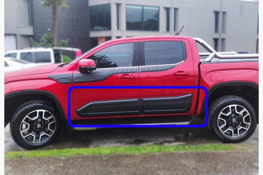 Volkswagen Amarok 2022– Dørlister EuroCap (6 stk., ABS) Image