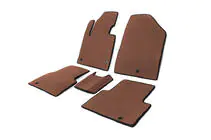 Hyundai Santa Fe 3 2012–2018 Bilmåtter til 5 sæder (EVA, brun) foto 2