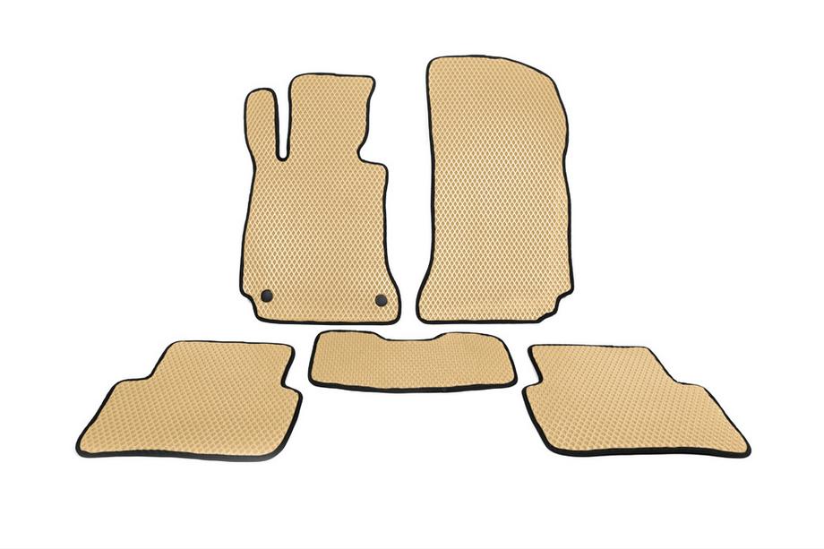 Mercedes C-class W204 2007–2015 EVA gulvmåtter (Beige) Image