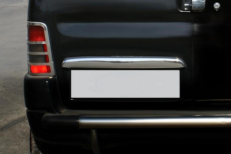 Peugeot Partner 1996–2008 Kromliste over nummerplade (2 døre, rustfrit stål) Foto 1