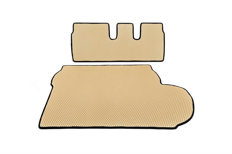 Mitsubishi Outlander 2006–2012 Bagagerumsmåtte (EVA, beige) 7-personers Image