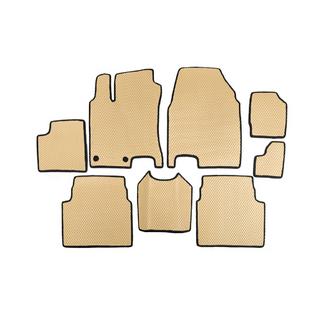 EVA-kabinemåtter til +2 (3 rækker, beige) Nissan Qashqai 2007–2010 foto 1