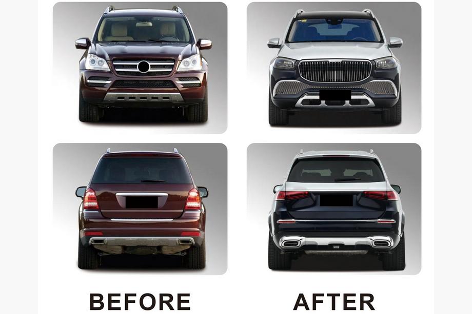 Mercedes GL-klasse X164 2006–2012 Restyling-kit til GLS X167 i Maybach-stil Image