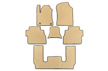 Toyota Sequoia 2007–2022 EVA bilmåtter til kabinen, 3 rækker (beige) foto 1