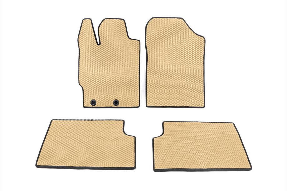 Toyota Yaris 2010–2020 EVA gulvmåtter til benzin-/dieselversion (Beige) Image