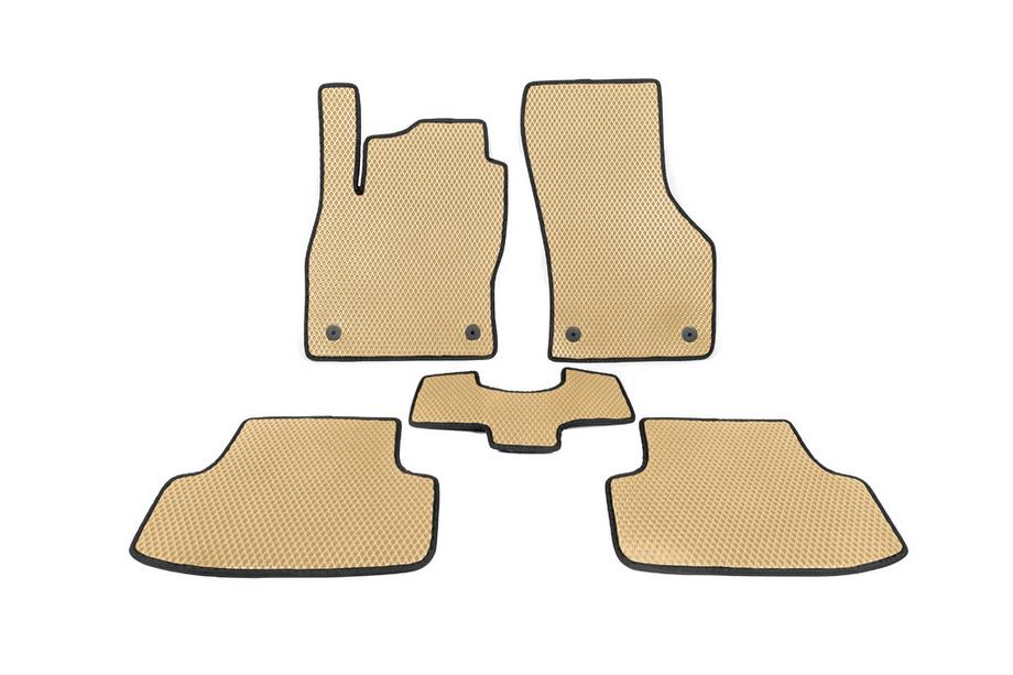 Volkswagen Golf 7/E-Golf 2012–2020 EVA-bilmåtter til Golf 7 (Beige) Image