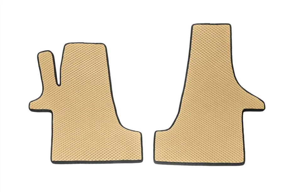 Volkswagen T5 Transporter 2003–2010 EVA-gulvmåtter (beige, for, til 2+1 sæder) Image