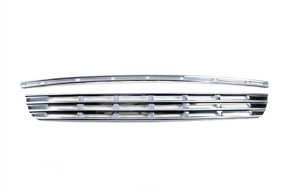 Peugeot Partner Tepee 2008–2018 Kromlister til grill (2 dele, rustfrit stål) OmsaLine - italiensk rustfrit stål Foto 6