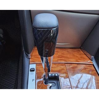 Gearknop (sort læder + carbon) Toyota Land Cruiser 200 2007–2021 foto 2