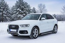 Audi Q3 2011–2019 Sidetrin Shining V1 (2 stk., aluminium) foto 1