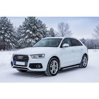 Sidetrin Shining V1 (2 stk., aluminium) Audi Q3 2011–2019 foto 1