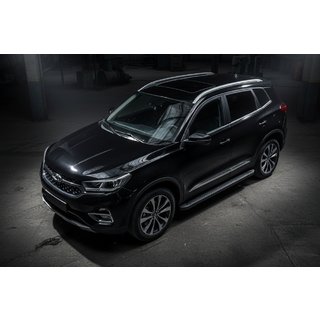 Sidetrin Allmond Black (2 stk., aluminium) Chery Tiggo 7 2020– foto 1