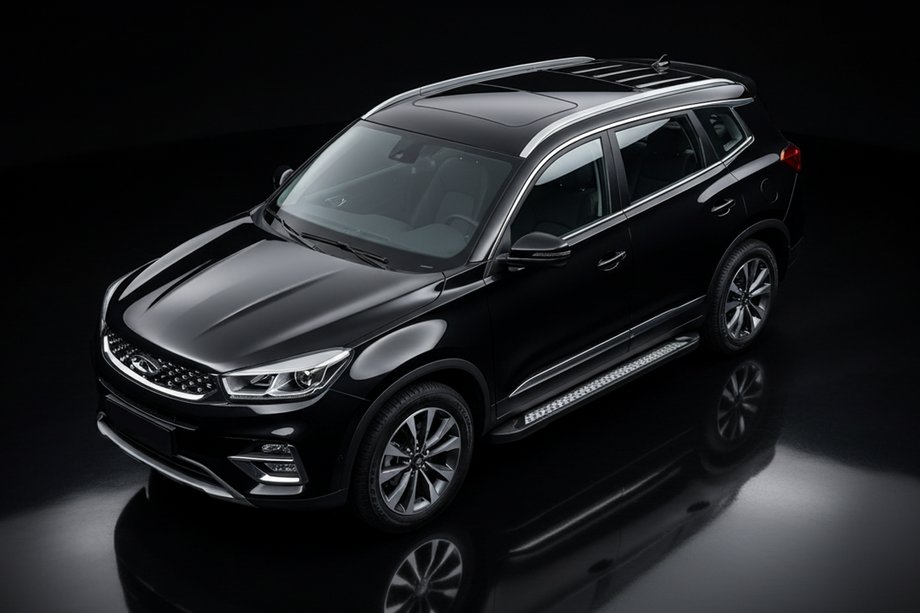 Chery Tiggo 8 2017– Sidetrin New Vision Black (2 stk., aluminium) Image