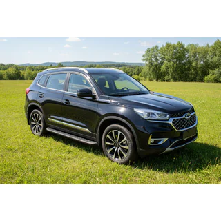 Sidetrin Tayga Black (2 stk., aluminium) foto 1