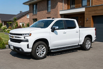Chevrolet Silverado 2019– Sidetrin Tayga Grey (2 stk., aluminium) foto 1