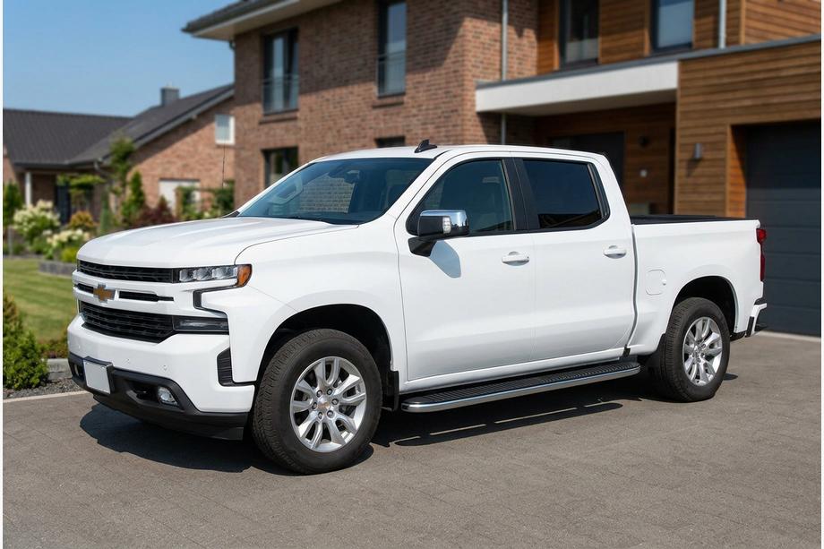 Chevrolet Silverado 2019– Sidetrin Tayga Grey (2 stk., aluminium) Image