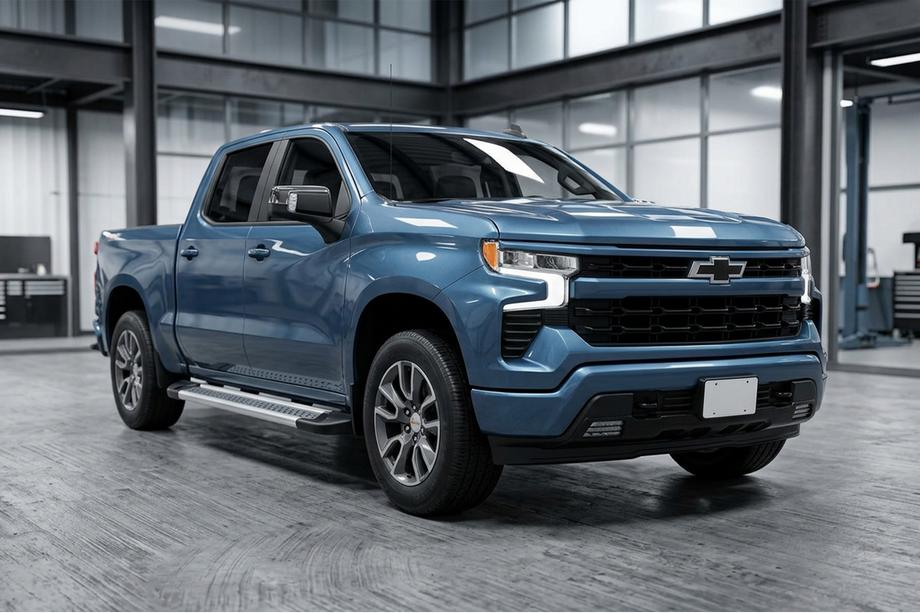 Chevrolet Silverado 2019– Sidetrin New Vision Grey (2 stk., aluminium) Image