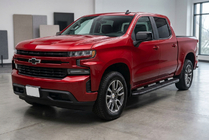 Chevrolet Silverado 2019– Bosphorus Black sidetrin (2 stk., aluminium) foto 1