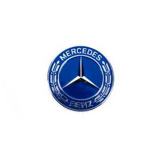 Dækkappe i stedet for emblem på motorhjelm Mercedes (blå, 57 mm) foto 2