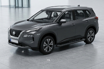 Nissan X-trail T33/Rogue 2022– Allmond Black sidetrin (2 stk., aluminium) foto 1