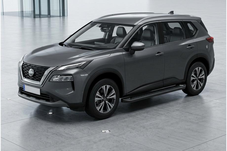 Nissan X-trail T33/Rogue 2022– Allmond Black sidetrin (2 stk., aluminium) Image