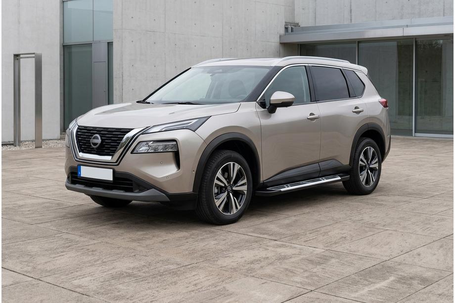 Nissan X-trail T33/Rogue 2022– Sunrise sidetrin (2 stk., aluminium) Image