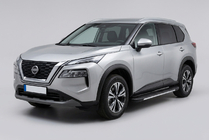 Nissan X-trail T33/Rogue 2022– Sidetrin Bosphore Grey (2 stk., aluminium) foto 1