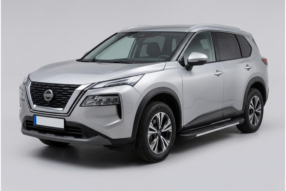 Nissan X-trail T33/Rogue 2022– Sidetrin Bosphore Grey (2 stk., aluminium) Image