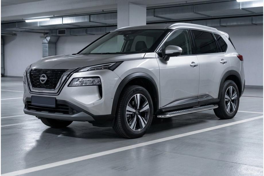 Nissan X-trail T33/Rogue 2022– Sidetrin Maydos V2 (2 stk., aluminium) Image