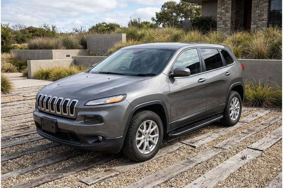 Jeep Cherokee KL 2013– Sidetrin Bosphore Black (2 stk., aluminium) Image