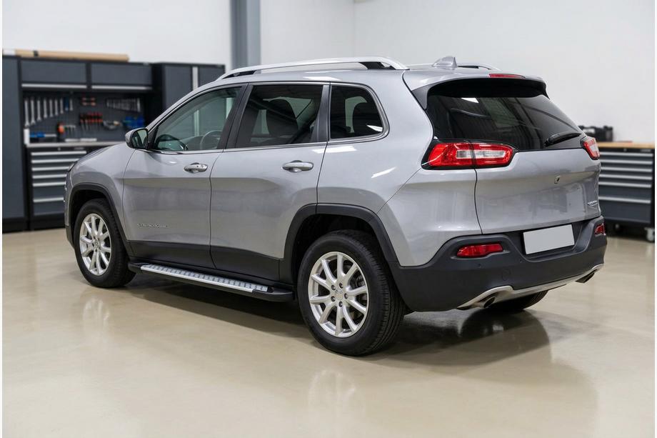 Jeep Cherokee KL 2013– Sidetrin Allmond Grey (2 stk., aluminium) Image