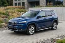 Jeep Cherokee KL 2013– Sidetrin Shining V1 (2 stk., aluminium) foto 1