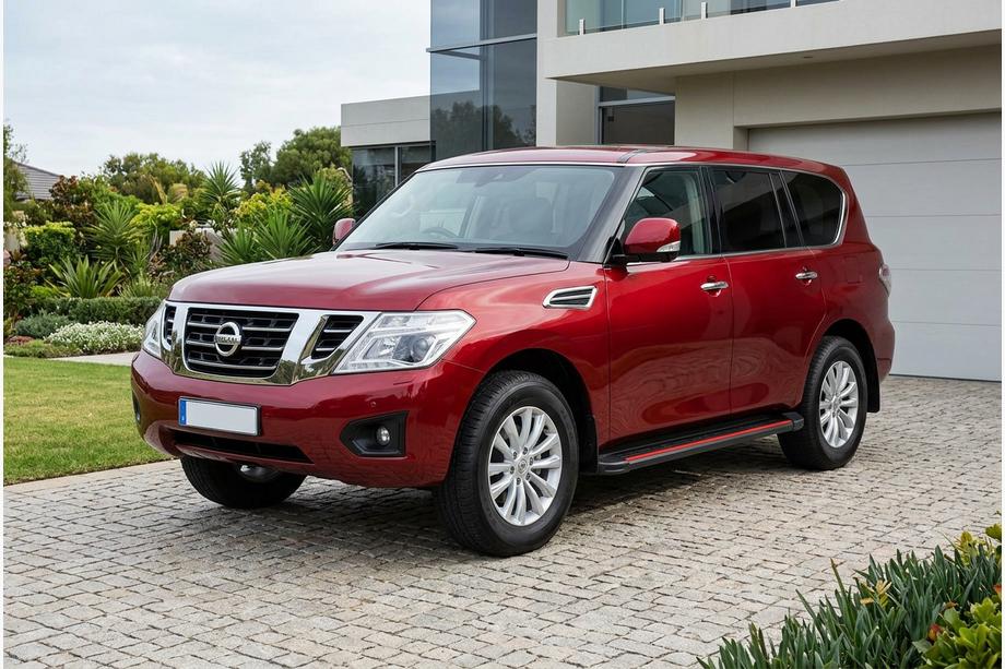 Nissan Armada 2016–2024 Sidetrin Maya Red (2 stk., aluminium) Image