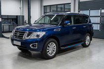 Nissan Armada 2016–2024 Maya Blue sidetrin (2 stk., aluminium) foto 1