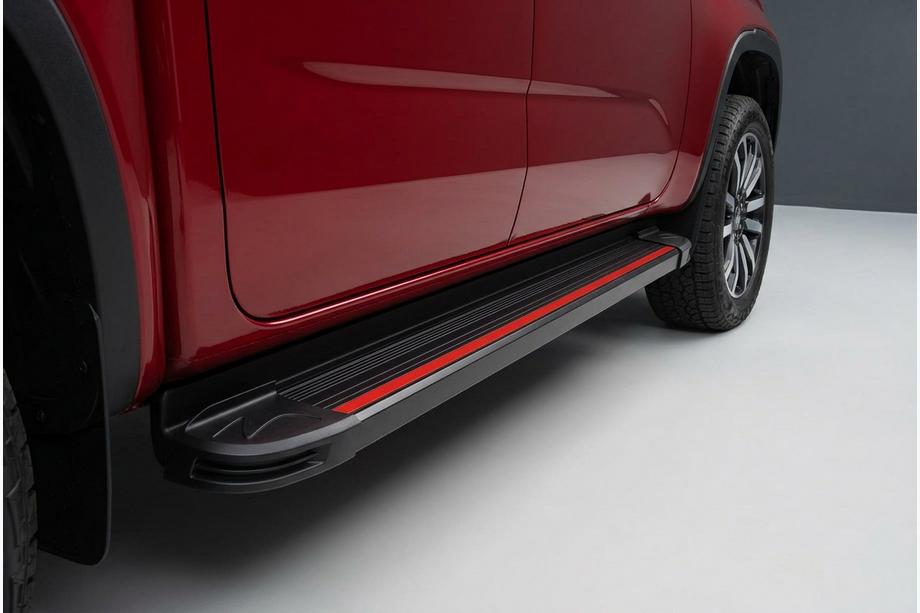 Ford Ranger 2022– Sidetrin Maya Red (2 stk., aluminium) Image